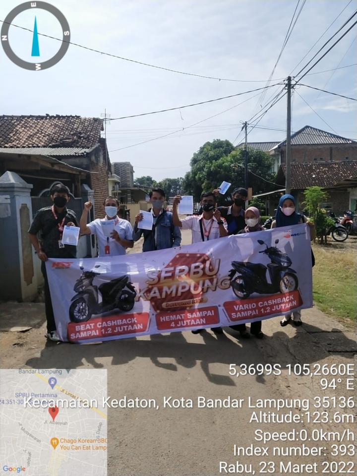 NSS Kedaton Gelar Serbu Kampung Menjelang Bulan Ramadhan 